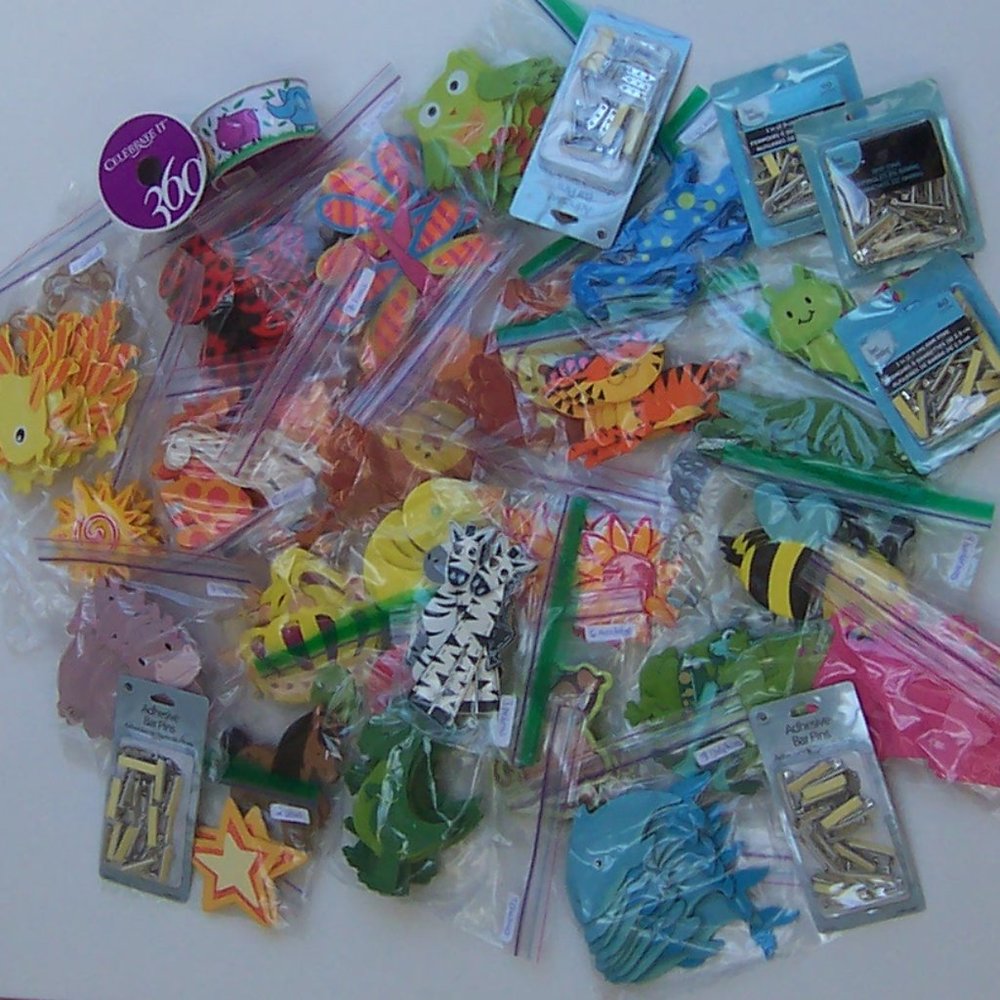 170 Assorted Painted Wooden Animals Bundle